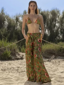 Strandhose Mit Seide DAFNE Bedruckt Von Laetitia Beachwear 23 Strandhose Mit Seide DAFNE Bedruckt Von Laetitia Beachwear -Pink Zebra seidenbatist bikini strandhose dj161 04verde laetitia beachwear 1