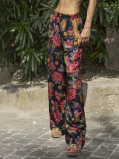 Strandhose Mit Seide DAFNE Bedruckt Von Laetitia Beachwear 15 Strandhose Mit Seide DAFNE Bedruckt Von Laetitia Beachwear -Pink Zebra seidenbatist strandhose dj161 01nero laetitia beachwear 1