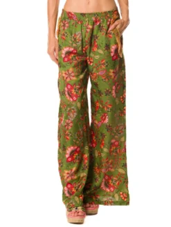 Strandhose Mit Seide DAFNE Bedruckt Von Laetitia Beachwear 16 Strandhose Mit Seide DAFNE Bedruckt Von Laetitia Beachwear -Pink Zebra seidenbatist strandhose dj161 04verde laetitia beachwear 2 5