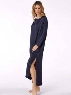 100% Seide Nachtkleid VIOLETTA Lang Von Vivis -Pink Zebra seidenkleid violetta v00393 nachtblau vivis 1 1