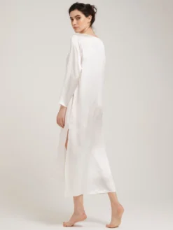 100% Seide Nachtkleid VIOLETTA Uni Von Vivis -Pink Zebra seidenkleid violetta v00393 naturweiss vivis 4