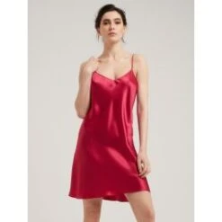 100% Seide Nachthemd CAROLINE Klassisch Von Vivis