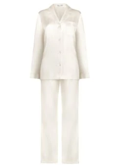 100% Seide Schlafanzug CLASSICO Von Luna Di Seta 27 100% Seide Schlafanzug CLASSICO Von Luna Di Seta -Pink Zebra seidenpyjama damen vlst08007 elfenbein weiss luna di seta 2 1