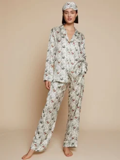 100% Seide Schlafanzug Elisabetha SEPTEMBER Von Radice -Pink Zebra seidenpyjama elisabetha september 10286 radice 2