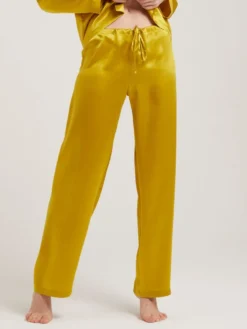 100% Seide Schlafanzug LAILA Klassisch Von Vivis -Pink Zebra seidenpyjama laila v00009 goldgruen vivis 4 6 1