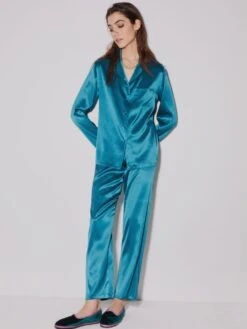 Seide Pyjama 2-tlg. SETA No. 9 Von Chiara Fiorini -Pink Zebra seidenpyjama petrol gc180 chiara fiorini