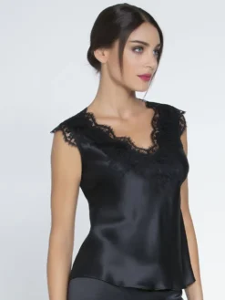 Seiden Camisole Top SPLENDEUR SOIE Mit Spitze Von Lise Charmel 10 Seiden Camisole Top SPLENDEUR SOIE Mit Spitze Von Lise Charmel -Pink Zebra seidentop alc4180 splendeur soie schwarz lise charmel 3