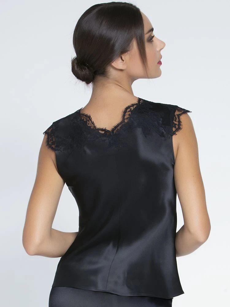 Seiden Camisole Top SPLENDEUR SOIE Mit Spitze Von Lise Charmel 7 Seiden Camisole Top SPLENDEUR SOIE Mit Spitze Von Lise Charmel – Bild 5