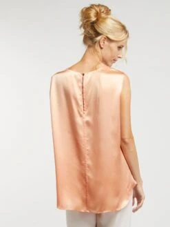 Seidentop BIANCA Von Vivis -Pink Zebra seidentop bianca v00391 salmone vivis 3