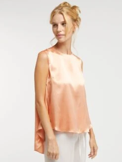 Seidentop BIANCA Von Vivis -Pink Zebra seidentop bianca v00391 salmone vivis 4