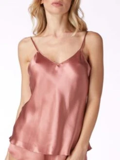 Seidentop CARLA 100% Seide Uni Von Vivis -Pink Zebra seidentop carla v0001 tea rose vivis 3 5 1