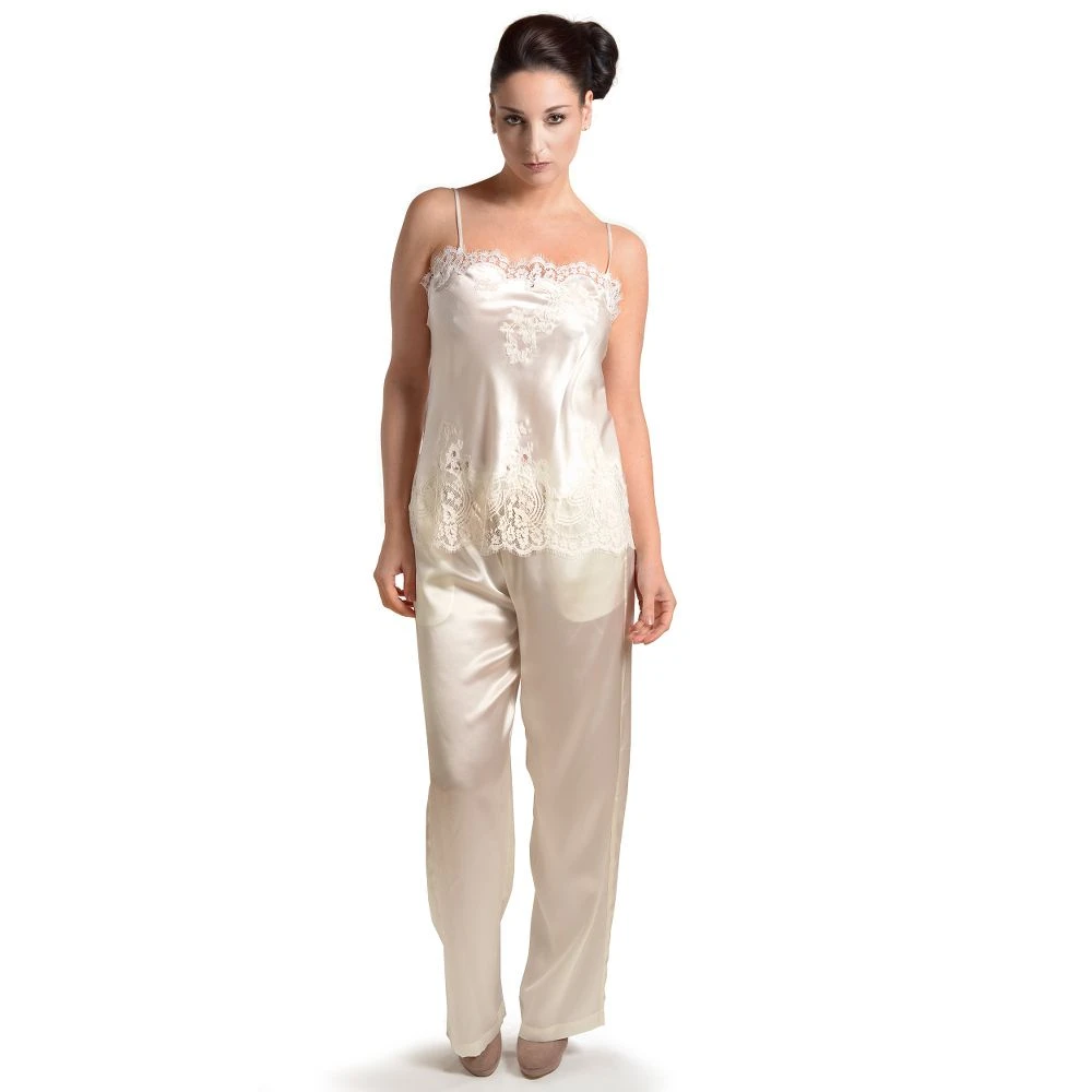 Seide Mit Spitze Longtop JARDIN Von Marjolaine 12 Seide Mit Spitze Longtop JARDIN Von Marjolaine – Bild 10