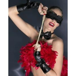 3 Tlg. Set MARGOT Maske Fliege Armstulpen Von Trasparenze 3 3 Tlg. Set MARGOT Maske Fliege Armstulpen Von Trasparenze