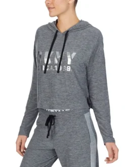 Kurz-Hoodie THE WARM UP Von DKNY Sleepwear 16 Kurz-Hoodie THE WARM UP Von DKNY Sleepwear -Pink Zebra shirt 07 yi2022401 036 dark grey 0118 dkny