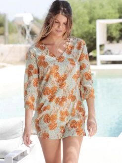 Baumwolle-Seide Tunika LAGOON Von Fürstenberg 8 Baumwolle-Seide Tunika LAGOON Von Fürstenberg -Pink Zebra shirt lagoon 41314877 fuerstenberg