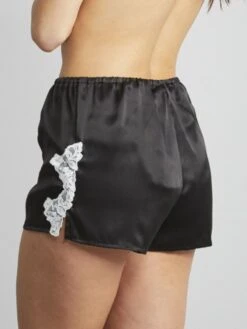 Seide Shorts SATIN + LACE Von Eva B. Bitzer -Pink Zebra short 29314445 satin lace schwarz weiss eva bitzer