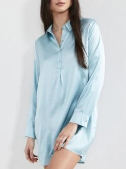 Stretchseide Kurzes Sleepshirt SLOANE STREET Exclusiv Eva B. Bitzer -Pink Zebra sleepshirt 27319279 sloane street kristallblau eva bitzer 2