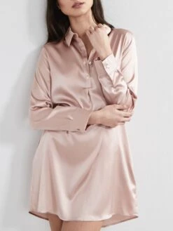 Stretchseide Kurzes Sleepshirt SLOANE STREET Exclusiv Eva B. Bitzer -Pink Zebra sleepshirt 27319279 sloane street rose cloud eva bitzer 4