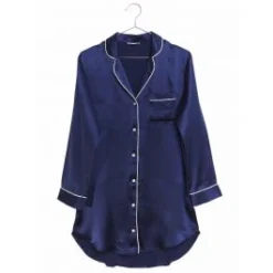 100% Seide Sleepshirt CAMILLA UNI Satin Von Radice