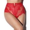 High Waist Brazilian Slip BLACK SWAN Von Prelude Milano -Pink Zebra slip brazilian high waist rot yd281 black swan prelude