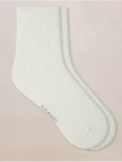 Damen Seidensocken Blumenmuster Mit 72% Seide Von Bleuforêt 11 Damen Seidensocken Blumenmuster Mit 72% Seide Von Bleuforêt -Pink Zebra socken seide blumenmuster kurz 6529 naturel bleuforet