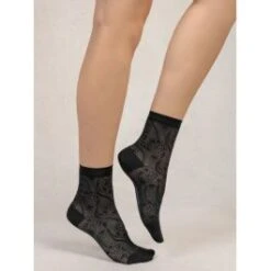 Titelseite 12 Damen Seidensocken Geblümt Mit 72% Seide Von Bleuforêt