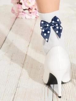 Söckchen CYCLAMEN Mit Baumwolle Von Trasparenze -Pink Zebra soeckchen cyclamen calzino weiss trasparenze 5 3