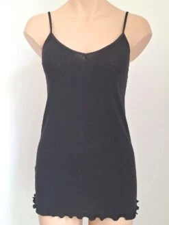 Spaghettiträger-Top Chiara Fiorini Mit Wolle -Pink Zebra spaghetti traeger top wolle nero cf1910 chiara fiorini