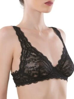 Triangel-BH Leavers Spitze SABINA Von Cotton Club Rubino -Pink Zebra spitze buegel bh 4sh sabina schwarz cotton club dessous