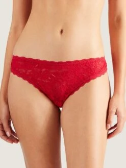 String ROSESSENCE HK Spitze Feminin Von Aubade -Pink Zebra spitze dessous hk26 2 gala rot rosessence aubade 1 1 1