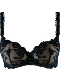 Halbschale BH SOFTESSENCE TM Spitze Uni Von Aubade -Pink Zebra spitze dessous tmn04 noir 1 softessence aubde 1