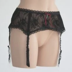 Spitzen-Hüftgürtel ANGELICA Schwarz Von Escora