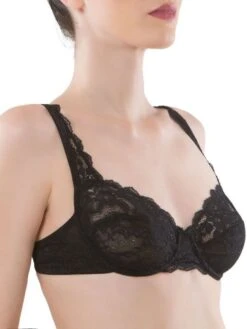 Bügel-BH Leavers Spitze GEMMA Von Cotton Club Rubino -Pink Zebra spitze lingerie gemma schwarz cotton club dessous 1