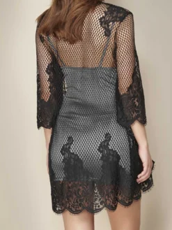 Morgenmantel VALENTINA Mit Spitze Von Escora 12 Morgenmantel VALENTINA Mit Spitze Von Escora -Pink Zebra spitze mantel 1730 e277 620 schwarz escora 3 7