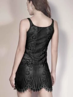 Spitze Negligé JOSEPHINE Von Escora -Pink Zebra spitze neglige schwarz 1708 e264 400 josephine escora 2