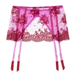 Spitze Strapsgürtel Wide Suspender CINAMON SUGAR Pink-rot Mimi Holliday -Pink Zebra spitze strapsguertel cinnamon sugar aw16 107 mimi holliday