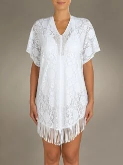 Spitze Strandtunika JESSE 20 Einfarbig Von Pain De Sucre -Pink Zebra spitze tunika jesse weiss pain de sucre 3 3