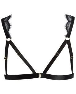 BH Top Strapslook DIANA Schwarz Von Diamor -Pink Zebra spitzen top diana schwarz 9174 d218 diamor 2 1