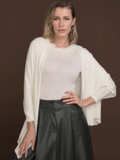 Merinowolle-Seide STOLA Schultertuch Von Artimaglia -Pink Zebra stola wolle seide weiss 28600 artimaglia