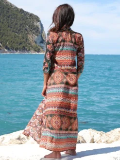 Strandkleid Mit Seide BERENICE VERDE Schwarz-bunt Von Laetitia Beachwear 11 Strandkleid Mit Seide BERENICE VERDE Schwarz-bunt Von Laetitia Beachwear -Pink Zebra strandkaftan seidenbatist verde b145 laetitia beachwear 2