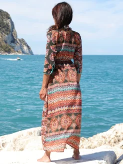 Strandkleid Mit Seide BERENICE VERDE Schwarz-bunt Von Laetitia Beachwear 13 Strandkleid Mit Seide BERENICE VERDE Schwarz-bunt Von Laetitia Beachwear -Pink Zebra strandkaftan seidenbatist verde b145 laetitia beachwear 4