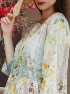 Strandkleid PANAREA Limette-türkis Von Eva B. Bitzer -Pink Zebra strandkleid 12311076 panarea limette eva bitzer 2