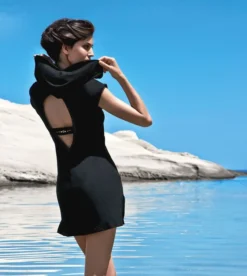 Modal Strand-Kleid PEBBLE Von Luna 6 Modal Strand-Kleid PEBBLE Von Luna -Pink Zebra strandkleid pebble schwarz luna bademode 1 1