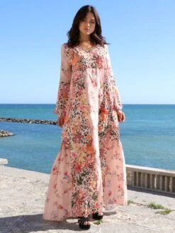 Strandkleid Mit Seide FANTASIA ROSA Von Laetitia Beachwear 11 Strandkleid Mit Seide FANTASIA ROSA Von Laetitia Beachwear -Pink Zebra strandkleid seidenbatist rosa g142 laetitia beachwear