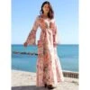 Strandkleid Mit Seide FANTASIA ROSA Von Laetitia Beachwear -Pink Zebra strandkleid seidenbatist rosa g142 laetitia beachwear 4