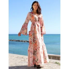 Strandkleid Mit Seide FANTASIA ROSA Von Laetitia Beachwear 3 Strandkleid Mit Seide FANTASIA ROSA Von Laetitia Beachwear
