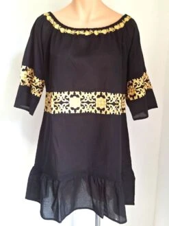 Baumwolle Batist Strandtunika JÖRDIS Mit Stickerei Von Gattina 10 Baumwolle Batist Strandtunika JÖRDIS Mit Stickerei Von Gattina -Pink Zebra strandtunika schwarz gold 391198 joerdis gattina 2