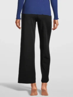 Merino Wolle-Seide LOUNGEWEAR HOSE Von Oscalito -Pink Zebra strickhose wolle seide schwarz 5681 oscalito