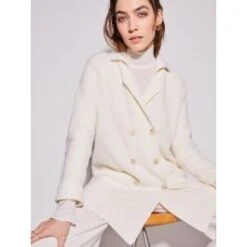 Strickjacke Grobstrick Mit Knöpfen Von Chiara Fiorini Mit Wolle Und Kaschmir