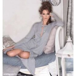 Strick-Morgenmantel FILU LANG Von Paolucci Mit Merinowolle